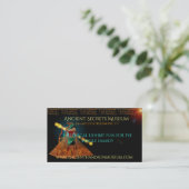 Antike Geheimnisse THOTH 3D Ägyptisch Scifi MUSEUM Visitenkarte (Stehend Vorderseite)