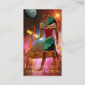 Antike Geheimnisse THOTH 3D Ägyptisch Scifi MUSEUM Visitenkarte (Rückseite)