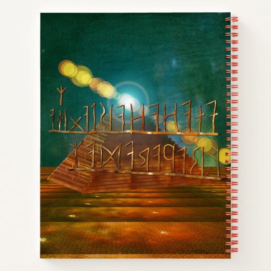 Antike Geheimnisse THOTH 3D Ägyptisch Scifi Notizblock (Rückseite)