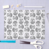 Antike Gehirn-Diagramm-Illustrationen Vintag Seidenpapier (Handwerk)