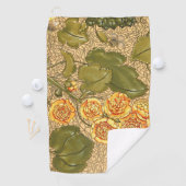 Antike Gelbe Blumen Golf Handtuch (Insitu)