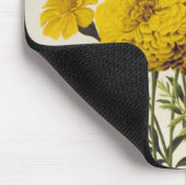 Antike gelbe Blumen Mousepad (Ecke)