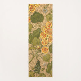 Antike gelbe Blumen Yoga Mat Yogamatte