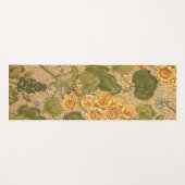 Antike gelbe Blumen Yoga Mat Yogamatte (Vorderseite (Horizontal))