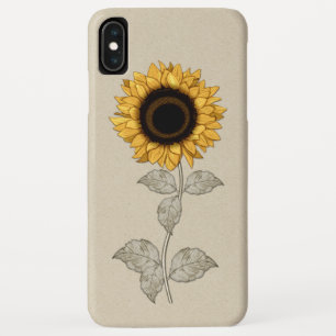 Antike gelbe Gold-Sonnenblume Case-Mate iPhone Hülle