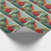 Antike Gemüse Geschenkpapier (Ecke)