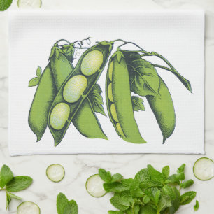 Antike Gemüse; Limabohnen, Biologische Landwirtsch Geschirrtuch