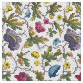 Antike georgianische Ära Blumenmuster Print Stoff (Nahaufnahme)