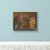 Antike gepflasterte Vögel Leinwanddruck (Insitu (Holzboden))