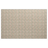 Antike geröstete Kaffeebohnen und Blumen Muster Stoff (Yard (91,4 cm))