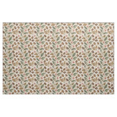 Antike geröstete Kaffeebohnen und Blumen Muster Stoff (Fat Quarter (45,7 x 55,9 cm))