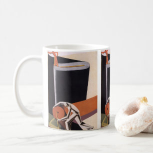 Antike Geschäft, Art Deco Stoffe und Textilien Kaffeetasse