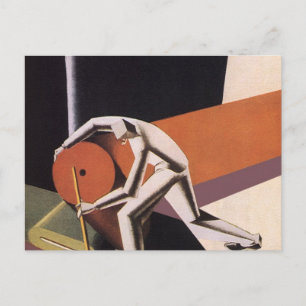 Antike Geschäft, Art Deco Stoffe und Textilien Postkarte