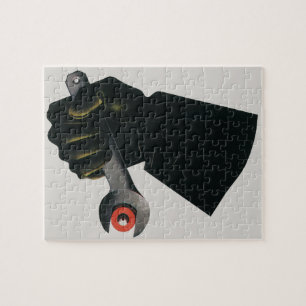 Antike Geschäft-, Herstellungsfabrik-Maschinenführ Puzzle