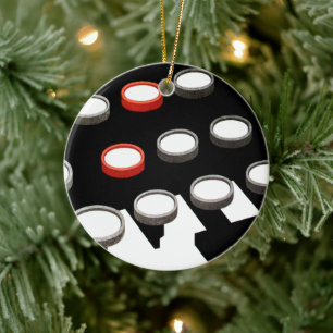 Antike Geschäftsschreibmaschine im alten Stil Keramikornament