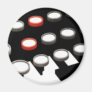 Antike Geschäftsschreibmaschine im alten Stil Magnet