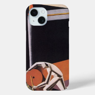Antike Geschäftswelt, Art Deco Stoffe und Textilie iPhone 15 Hülle