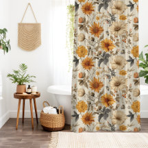 Antike getrocknete Wildblumen-Creme Orangebraun