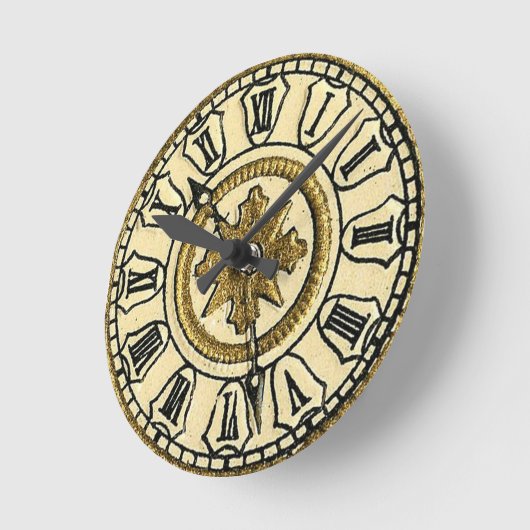 Antike Gilt Uhr mit Steamponwall-Uhr (Winkel)