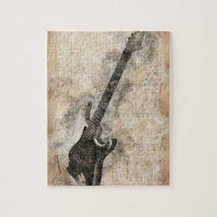 Antike Gitarre Puzzle