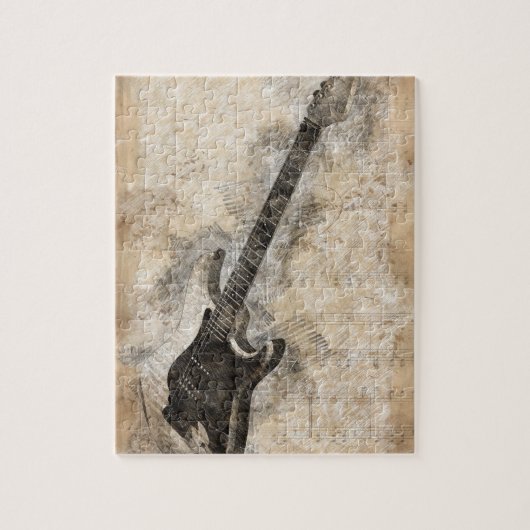 Antike Gitarre Puzzle (Vertikal)