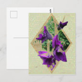 Antike Gladiole Postkarte (Vorne/Hinten)