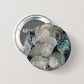 Antike Glasisolatoren Button (Vorne & Hinten)