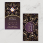 Antike Gold Fantasy Mittelalterliche Visitenkarte (Vorne/Hinten)