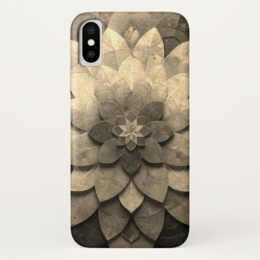 Antike Golden Mandala Kunst, Blume Case-Mate iPhone Hülle (Rückseite)