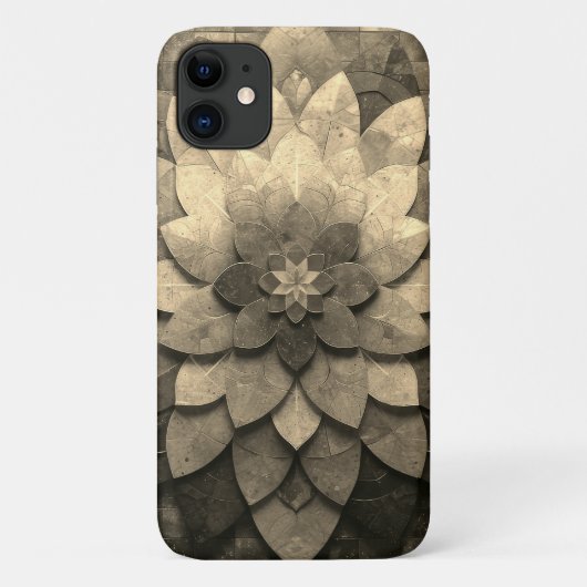 Antike Golden Mandala Kunst, Blume Case-Mate iPhone Hülle (Rückseite)