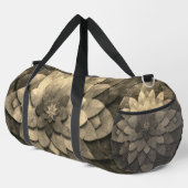Antike Golden Mandala Kunst, Blume Duffle Bag (Rechte Ecke)