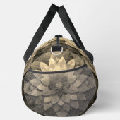 Antike Golden Mandala Kunst, Blume Duffle Bag (Rechts)