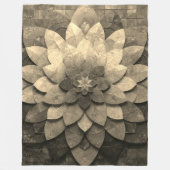 Antike Golden Mandala Kunst, Blume Fleecedecke (Vorderseite)
