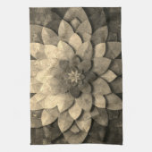 Antike Golden Mandala Kunst, Blume Geschirrtuch (Vertikal)