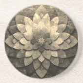 Antike Golden Mandala Kunst, Blume Getränkeuntersetzer (Vorne)