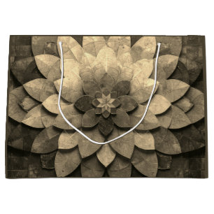 Antike Golden Mandala Kunst, Blume Große Geschenktüte