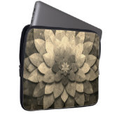 Antike Golden Mandala Kunst, Blume Laptopschutzhülle (Vorne Rechts)