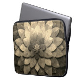 Antike Golden Mandala Kunst, Blume Laptopschutzhülle (Vorderseite Links)