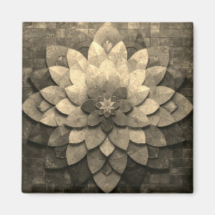 Antike Golden Mandala Kunst, Blume Magnet