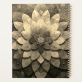 Antike Golden Mandala Kunst, Blume Planer (Rückseite)