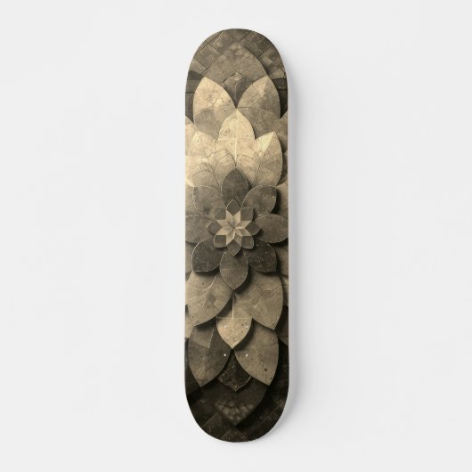 Antike Golden Mandala Kunst, Blume Skateboard (Vorne)