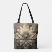 Antike Golden Mandala Kunst, Blume Tasche (Rückseite)