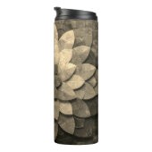 Antike Golden Mandala Kunst, Blume Thermosbecher (Nach rechts gedreht)