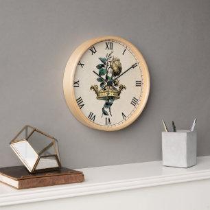 Antike Goldkrone & Rose Uhr
