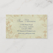 Antike Goldmedaille Weinkultur und Erde Visitenkarte (Rückseite)