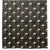 Antike Gothic Skulls Duschvorhang (Vorderseite)