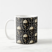 Antike Gothic Skulls Kaffeetasse (Links)