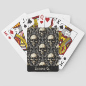 Antike Gothic Skulls Spielkarten (Rückseite)