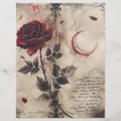 Antike gothische Junk Journal Seite (Vorderseite)