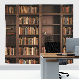 Antike gotische Bibliotheksregal Attrappe Wand Wandteppich